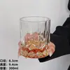 Vaso Grueso de Whisky de Gama Alta para el Hogar, Vaso Vintage para Licores, Vaso de Vidrio para una Atmósfera Ligeramente Alegre, Vaso de Cerveza