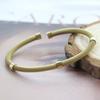 Pulsera de Acero Trenzado de Cable de Acero Inoxidable Transfronteriza Europea y Americana 63mm Color Acero Negro y Dorado Pulsera de Moda Versátil