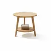 Mesa auxiliar mini moderna minimalista para uso doméstico, mesa lateral simple popular para sala de estar, balcón, mirador o lado del sofá, mesa redonda pequeña
