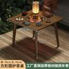 Mesa de Té para Uso Doméstico en la Sala de Estar, Adecuada para Preparar Té, Calentar Fuego, Fondue y Barbacoa; Mesa redonda pequeña para uso en interiores, juego completo de electrodomésticos para el hogar