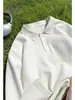 Camiseta de manga larga texturizada estilo "old money" para hombre, polo de moda de otoño, sudadera casual holgada, capa base