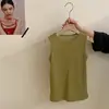 Chaleco de Punto Hueco Estilo Coreano para Niñas Camiseta sin Mangas Sencilla Conjunto de Dos Piezas Pantalones Casuales Versátiles Dulces y Elegantes Verano 2026