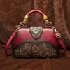 Bolsa Feminina Embossed Retrô 2026, Bolsa Estilo Chinês Cheongsam, Bolsa de Ombro, Bolsa Transversal, Grande Capacidade, Versátil para Mulheres
