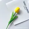 Flores Artificiais de Tulipa Hidratantes Estilo Escandinavo Decoração para Casa Hotel Fotografia de Casamento Flores Artificiais Atacado