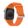 Adecuado para Apple Watch Ultra 9876543210 Series, Correa de Silicona para Reloj Estilo Hebilla de Hierro con Textura Hueca