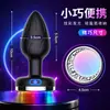 Entrega Direta da Fábrica App Controle Remoto Plug Anal Emissor de Luz Massagem Elétrica da Próstata Anal Vibratório Brinquedo Sexual Adulto