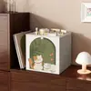 Estantería de acero para biblioteca doméstica, estante de almacenamiento de pie, estantería para niños, estante de almacenamiento de hierro integrado para sala de estar montado en la pared