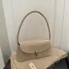 2026 Nova Moda Versátil Tendência Simples Baguete Sob o Braço Bolsa de Ombro Feminina Cor Sólida Bolsa Feminina Atacado