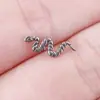 Clavo de oreja de aleación de titanio F136 clavo de hueso de oreja de serpiente clavo de labio de rosca interna joyería de perforación de cuerpo de titanio G23 anodizado
