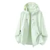 Ropa de Protección Solar Ultra Delgada de Seda de Hielo para Mujer, Protección UV para Exteriores, Corte Holgado, Adelgazante, Ligera, Transpirable, Adecuada para la Piel de los Hombres