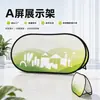 Pantalla plegable de marco A personalizable, pantalla portátil de marco A de tela, respetuosa con el medio ambiente, para entrenamiento de baloncesto y bádminton y eventos deportivos