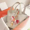Cesta de Legumes com Fio de Cera Feita à Mão 18/22TC Couro de Vaca Importado Moda Joker Bolsa de Mão Bolsa Balde Bolsa de Mão