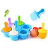 Molde de Silicona de 7 Cavidades Colorido para Paletas Molde para Paletas de Helado Caja de Alimentos Complementarios para Helado Molde de Hielo Molde de Hielo