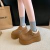 Zapatos Birkenstock para Mujer con Plataforma de Suela Gruesa para Aumentar la Altura 2024 Nuevos Botas de Nieve Calientes de Lana y Algodón con Forro de Borrego Zapatos Birkenstock