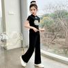 Conjunto de Verano para Niñas 2026 Nuevo Estilo para Niños Mayores, Nuevo Estilo Chino Conjunto de Dos Piezas de Manga Corta, Moda de Verano a la Moda