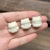 Marfil Natural Talla de Fruta Conejo Estrella Gato de la Suerte DIY Cuentas Budistas Accesorios de Joyería Cadena para Teléfono Móvil Pulsera