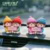 Bonecos de Casal para Micro-paisagem Dirigindo, Não Fique Bravo, Enfeites DIY, Acessórios de Placa de Estacionamento para Console Central, Pequenos Enfeites para Montar no Carro