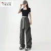 Pantalones de Trabajo de Secado Rápido Woodpecker para Mujer 2026 Nuevo Verano Sueltos de Secado Rápido de Seda de Hielo de Pierna Ancha Pantalones Deportivos para Exteriores para Mujer