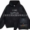 Sudadera con capucha casual de alta calle transfronteriza Kanye Kanye Tinta Splash Lavado a la tinta Daño Gradiente Tendencia Fresca Sudadera con capucha Chaqueta