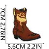 Parches de Tela Bordados Western para Hombre Pegatinas de Pistola Pegatinas de Caballo Tauro Etiqueta Bordada por Computadora Pegatinas de Cactus para Planchar