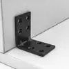 Soporte de ángulo de 3 mm de espesor, ángulo recto de 90 grados, soporte en forma de L, marco de soporte de ángulo de hierro, accesorios de refuerzo para mesa, silla, cama, soporte para estante