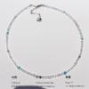 Collar original de cristal de hielo, estilo nicho, de bambú, conchas blancas de mariposa, cadena de clavícula con cuentas de piedra natural 397