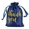 Decoração de Ação de Graças Bolsa de Presente de Cetim de Seda Decoração de Festa Bolsa com Cordão para Armazenamento de Presentes