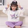 Pijamas para Niñas Otoño e Invierno Engrosado Algodón Aire 2025 Nuevo Ropa de Casa para Niñas Princesa Linda Ropa Exterior
