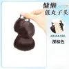 Peruca de Coque Baixo com Presilha, Coroa Alta Natural Fofa, Ferramenta Mágica para Penteado na Nuca, Elástico de Cabelo para Peruca