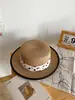 Sombrero de Paja de Ala Plana para Mujer, Vacaciones de Verano en la Playa, Sesión de Fotos, Elegante Sombrero de Paja de Ala Plana, Sombrero de Sol para la Playa, Moderno