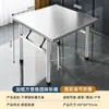 Mesa Dobrável de Aço Inoxidável para Jantar em Casa, Moradia para Aluguel, Churrasco ao Ar Livre, Barraca Portátil de Feira Noturna, Mesa Quadrada