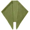 2025 Novo Lenço de Tricô Triangular Recortado Estilo Retrô de Hong Kong Camada com Xale e Colete Lenço de Camisa Feminino