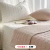 Cor Sólida Estilo Creme Algodão Puro Algodão Lavado Capa de Cama Conjunto de Três Peças Algodão Puro Acolchoado Espessado Lençol de Cama Antiderrapante Colchão