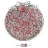 8mm de vidro gelo transparente dupla talão de tinta florescendo contas de ouro DIY artesanal colar pulseira jóias acessórios contas soltas