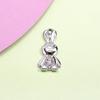 Colgante Conejo Pícaro Accesorios Colgante Pequeño de Diamante Exquisitos Accesorios de Aleación Materiales para Joyería para Pulsera Collar DIY Ropa
