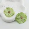 Flores de simulação diy cabeças de flor multicamadas Headdress Hanfu guirlanda de flores artesanal materiais flores de seda flores para grampo de cabelo flores para decoração de casamento flores