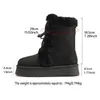 Botas de Nieve para Mujer Otoño e Invierno 2025 con Forro de Felpa, Suela Engrosada, Aumentadoras de Altura, Piel y Piel Integradas, Zapatos de Algodón del Noreste, Botas Cálidas Peludas