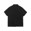 Roupa Masculina Beijie 2026 Verão Nova Camisa de Manga Curta com Gola Cubana Masculina Simples de Cor Sólida Meia Manga Jaqueta Fina