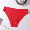Bragas Rayadas de Cintura Media para Mujer, Transpirables y Cómodas, Ropa Interior de Color Sólido, Estilo Diario, Múltiples Colores, en Stock, Venta al por Mayor, Algodón Puro