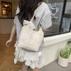 Bolsa Tote de Ombro Feminina de Grande Capacidade Tecida Moderna 2025 Nova Moda Renda Fofa Verão Trabalho Personalizada