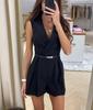 Sitio Web Independiente Ins Comercio Exterior Europeo y Americano Nuevo Estilo Elegante Traje de Oficina Mono para Mujer Nq3392