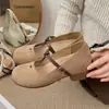 Sapatos femininos Mary Jane, mocassins de corte baixo, novo estilo primavera-verão 2026, estilosos e versáteis para combinar com saias, adequados para o trabalho