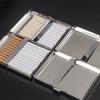 Estuche Metálico para Cigarrillos Alargado de 10 cm Paquete de 18 22 Doble Uso Grueso y Mediano Clip para Cigarrillos con Impresión Creativa para Hombres Estuche para Cigarrillos Anti-Presión