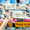24 Piezas de Marcapáginas Lulu con el Atractivo Celebridad Wang Lujie, Postales de Material Exclusivo