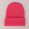 Comércio Exterior Aliexpress Chapéu Fluorescente Outono e Inverno Lã Quente Placa Leve Chapéu de Tricô Cor Pura Puxador Chapéu para o Frio Amazon