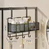 Estante de almacenamiento para baño, instalación sin taladro detrás de la puerta de la ducha, organizador multicapa de gran capacidad para gel de ducha y champú