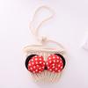 Sombrero Infantil Estilo Coreano Lindo Mickey para Niñas Sombrero de Lana para Niña Pequeña Bebé Sombrero de Pescador Tejido Conjunto de Moda Dibujos Animados