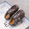 2026 Novos Sapatos de Couro Princesa com Solado Macio Estilo Britânico para Meninas, Sapatos Infantis Versáteis e Respiráveis, Sapatos de Bebê da Moda