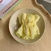 Anillo para el cabello con pliegues de encaje suave estilo coreano para el intestino grueso, banda de goma para el cabello de alta calidad para mujer, cuerda para la cabeza, cuerda para el cabello de gran tamaño