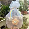 Canasta de Mano Arcoíris Regalo de Regreso Luna Llena del Bebé Año Viejo Banquete de los Cien Días de los Niños Regalo de Acompañamiento Caja de Regalo de Cumpleaños Tejida